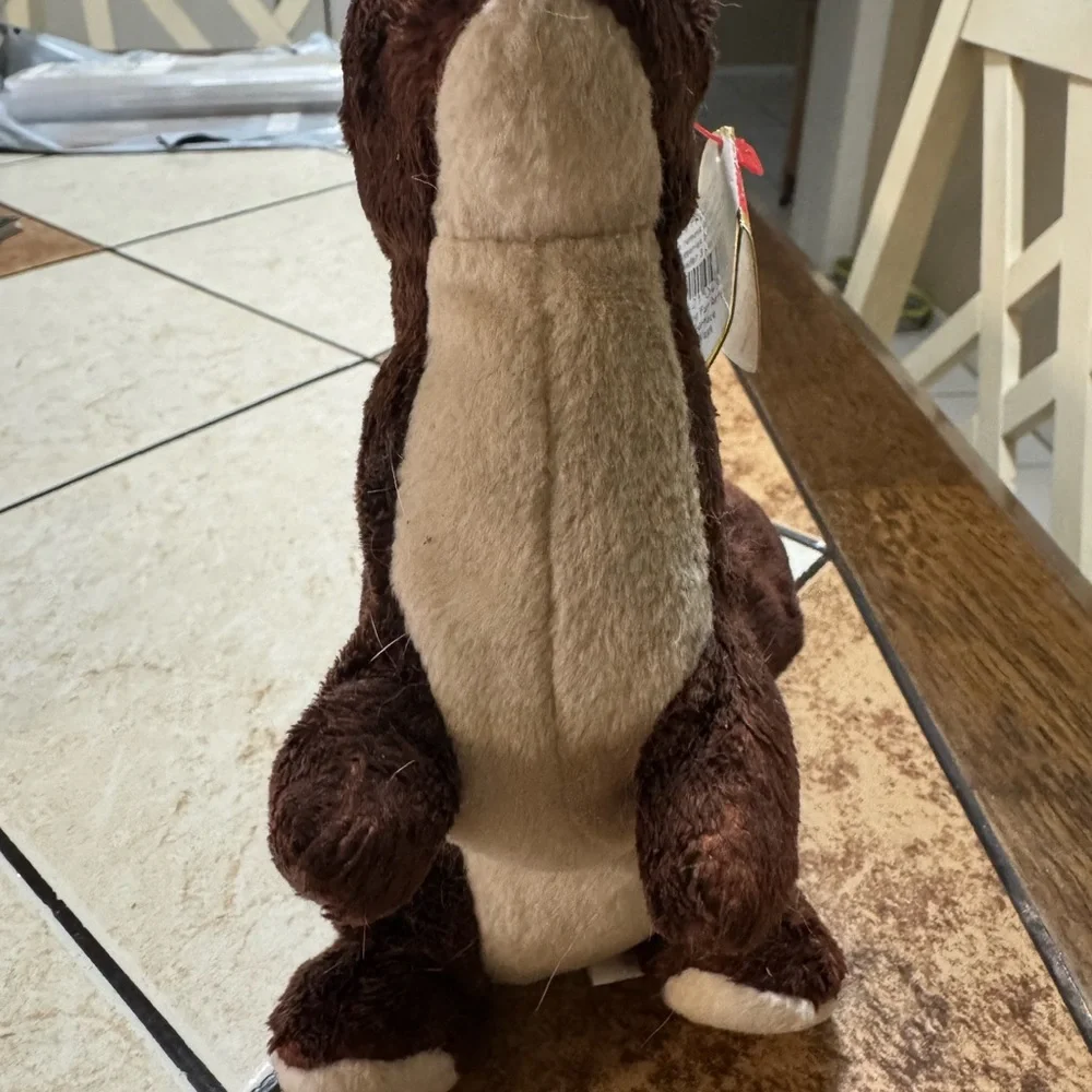 Ty Plush Toy - Brown and Cream - 2000 Gunner